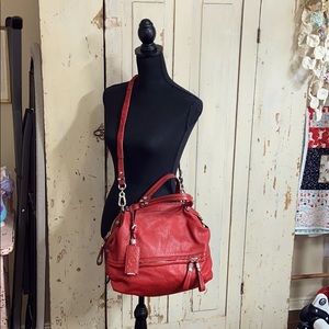 OrYany Red Cross body leather handbag